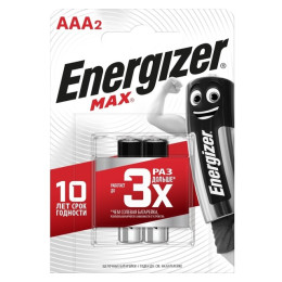 Батарейка Energizer MAX Alk E92 AAA 2шт/уп12