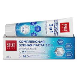 SPLAT DAILY Суперсвежесть 3в1 зубная паста, 100г/уп25