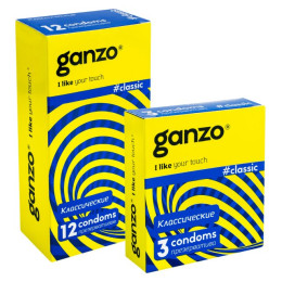Презервативы GANZO NEW CLASSIC, No12 (Классические , 12шт. в упак.)
