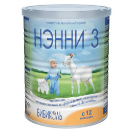 НЭННИ 3 м/с с1года мол. напиток на основе козьего молока 400г /уп12