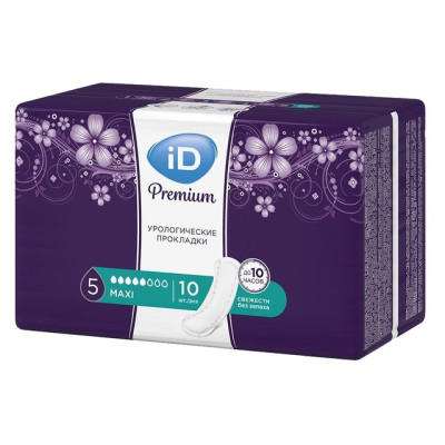 Урологич. прокладки ID Light PREMIUM Maxi 10шт/уп12 (ЧЗ)
