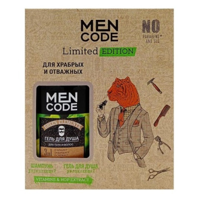 MEN CODE ПОД.НАБОР LIMITED EDITION Гель д/душа GREEN ELEMENTS 300мл+Шамп д/вол MEN NATURE 300мл/уп6