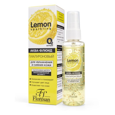 Ф351 Аква - флюид гиалур. для увлажн. и сияния кожи Sparkling Lemon Флоресан 75мл /уп12 Ф351 Аква - флюид гиалур. для увлажн. и сияния кожи Sparkling Lemon Флоресан 75мл /уп12