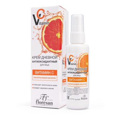 Ф670 Крем для лица дневной Vitamin C Флоресан 75мл /уп12