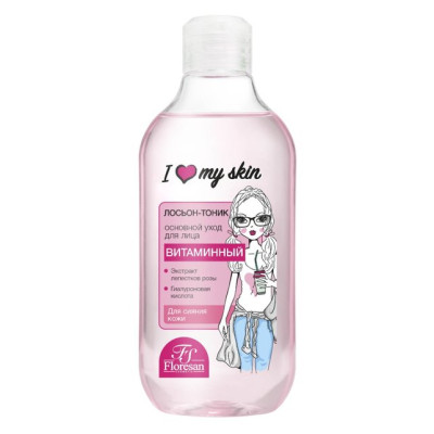 Ф499 Лосьон-тоник витаминный I love my skin Флоресан 300мл /уп8 Ф499 Лосьон-тоник витаминный I love my skin Флоресан 300мл /уп8
