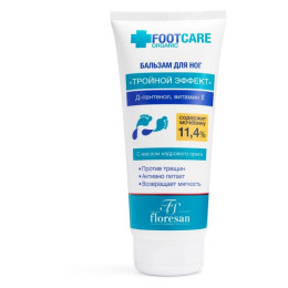 Ф456 Бальзам для ног "Тройной эффект" серии "Organic foot care" Флоресан 150мл /уп10