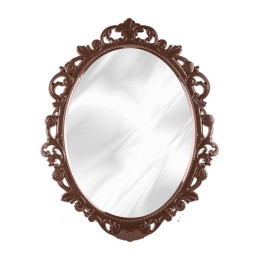 Зеркало в рамке "Ажур" 585х470мм (темно-коричневый) (уп.7) М4520