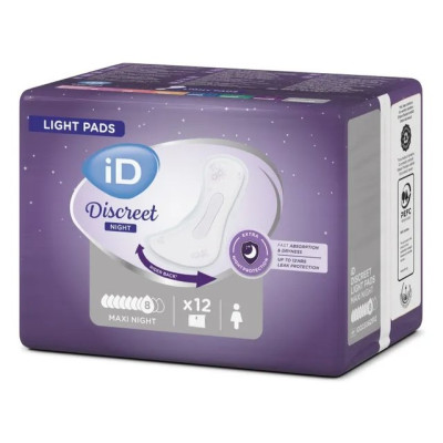 Урологич. прокладки ID Light DISCREET Maxi Night 12шт/уп8