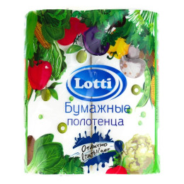 Бумажные полотенца LOTTI 2сл 2рул Вайт/уп12