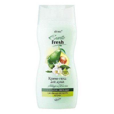 ВИТЭКС EXOTIC FRESH Крем-гель для душа АВОКАДО и ЖАСМИН 515мл/уп20 ВИТЭКС EXOTIC FRESH Крем-гель для душа АВОКАДО и ЖАСМИН 515мл/уп20