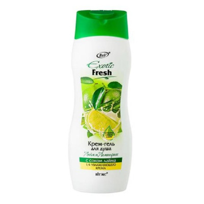 ВИТЭКС EXOTIC FRESH Крем-гель для душа ЛАЙМ и ЛЕМОНГРАСС 500мл/уп20 ВИТЭКС EXOTIC FRESH Крем-гель для душа ЛАЙМ и ЛЕМОНГРАСС 500мл/уп20