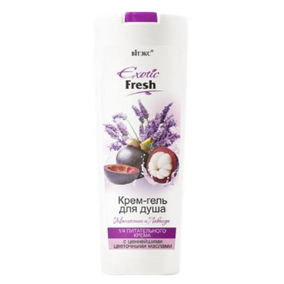 ВИТЭКС EXOTIC FRESH Крем-гель для душа МАНГОСТИН и ЛАВАНДА 500мл/уп20 ВИТЭКС EXOTIC FRESH Крем-гель для душа МАНГОСТИН и ЛАВАНДА 500мл/уп20