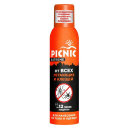 Picnic Extreme Аэрозоль от всех видов летающ. насекомых и клещей 150см3/уп12