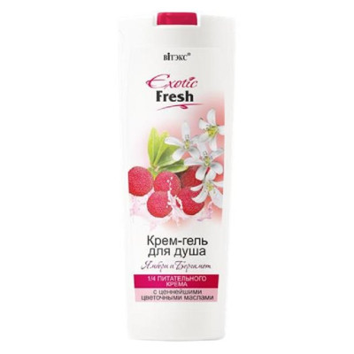 ВИТЭКС EXOTIC FRESH Крем-гель для душа ЯМБЕРИ и БЕРГАМОТ 500мл/уп20 ВИТЭКС EXOTIC FRESH Крем-гель для душа ЯМБЕРИ и БЕРГАМОТ 500мл/уп20