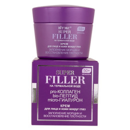 ВИТЭКС SUPER FILLER на терм.воде Крем для лица и кожи вокруг глаз 50+,день/ночь, 45мл/уп12