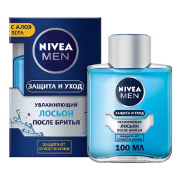 NIVEA FOR MEN Лосьон после бритья "Защита и уход" с алоэ вера 100мл/уп24