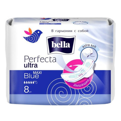 БЕЛЛА PERFECTA ULTRA Прокладки супертонкие Maxi сеточка 8 шт/уп30