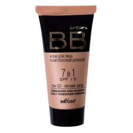 БЕЛИТА BB cream Крем для лица компл. дневной 7в1 SPF15 тон 02 30мл/уп15