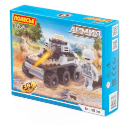 ПОЛЕСЬЕ Конструктор "Классик" "Армия-1.5" (98 элементов) (в коробке) 81223