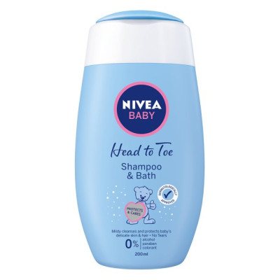 NIVEA BABY Нежный шампунь и пена 200 мл/уп12