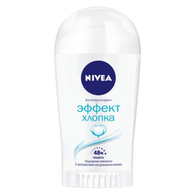 NIVEA DEO   Антиперспирант "Эффект Хлопка"д/женщин стик 40мл/уп18