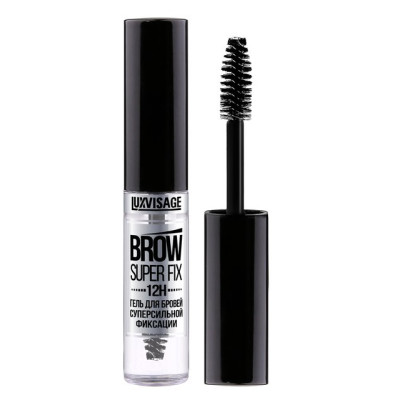 LUXVISAGE Гель для бровей суперсильной фиксации BROW SUPER FIX 12H Бесцветный 6г/уп10