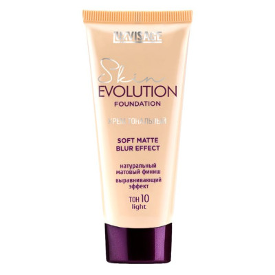 LUXVISAGE Крем тональный Skin EVOLUTION soft matte blur effect тон 10 Light 35мл/уп6 LUXVISAGE Крем тональный Skin EVOLUTION soft matte blur effect тон 10 Light 35мл/уп6