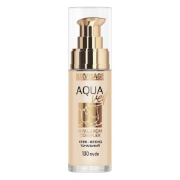 LUXVISAGE Крем-флюид тональный AQUA veil HYALURON COMPLEX тон 130 nude 30мл/уп4