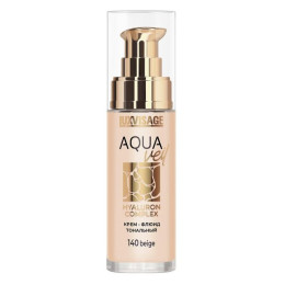 LUXVISAGE Крем-флюид тональный AQUA veil HYALURON COMPLEX тон 140 beige 30мл/уп4