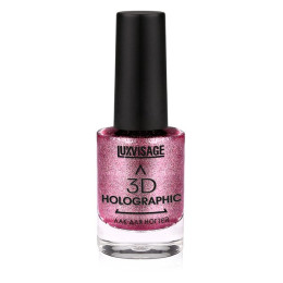 LUXVISAGE Лак д/ногтей 3D HOLOGRAPHIC тон 706 (яркий гранат)11г/уп6