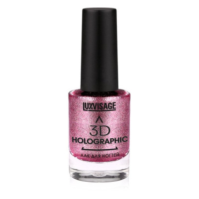 LUXVISAGE Лак д/ногтей 3D HOLOGRAPHIC тон 706 (яркий гранат)11г/уп6