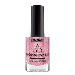 LUXVISAGE Лак д/ногтей 3D HOLOGRAPHIC тон 717 ( бежево-розовый коралл) 11г/уп6