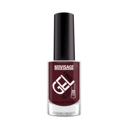 LUXVISAGE Лак д/ногтей GEL finish тон  4(зимняя вишня) 9г/6/уп6