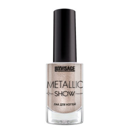 LUXVISAGE Лак д/ногтей Metallic Show тон 302 Платиновый блеск 9г/уп6