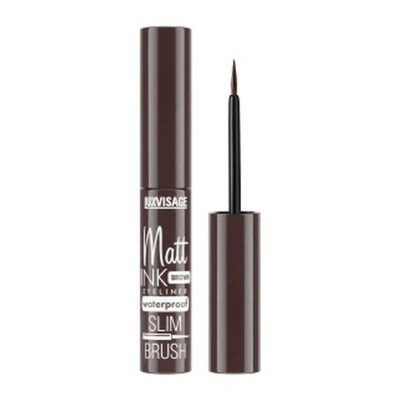LUXVISAGE Подводка для глаз Matt INK waterproof BROWN Коричневый/уп8