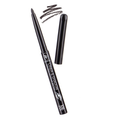 TF cosmetics Карандаш д/глаз контурный механич. LINER&SHADOW тон106 черный CU19/уп6