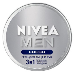 NIVEA MEN Гель д/лица и рук Fresh 3в1 для мужчин (банка) 75мл/уп24