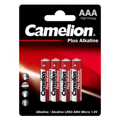 Батарейки Camelion Plus Alkaline LR03 ААА 4шт/уп12