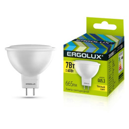 Ergolux LED-JCDR-7W-GU5.3-3K (Эл.лампа светодиодная JCDR 7Вт GU5.3 3000K 180-240В)