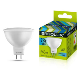 Ergolux LED-JCDR-7W-GU5.3-4K (Эл.лампа светодиодная JCDR 7Вт GU5.3 4500K 180-240В)
