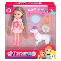 YANAA TOYS Игровой набор "Кукла Лили с собачкой" уп/120 55847