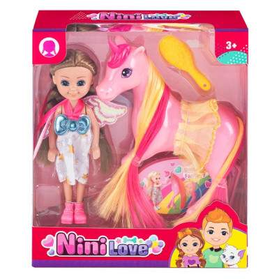 YANAA TOYS Игровой набор "Кукла Диана с единорогом"/уп120 55852