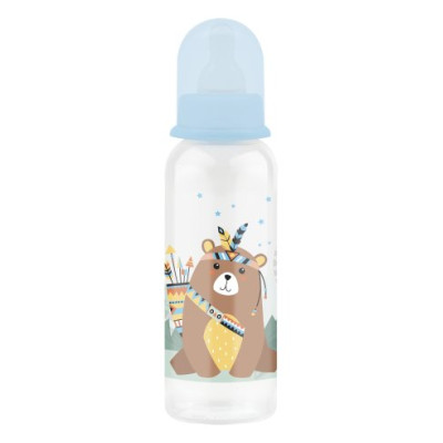 Бутылочка д/корм с силик. соск. мол., 0+ мес Lubby 250 мл/уп12 12021