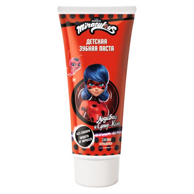 Зубная паста детская Леди Баг (Miraculous) 60г/уп12