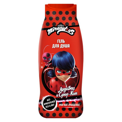 Гель для душа детский Леди Баг (Miraculous) 400мл/уп8 Гель для душа детский Леди Баг (Miraculous) 400мл/уп8