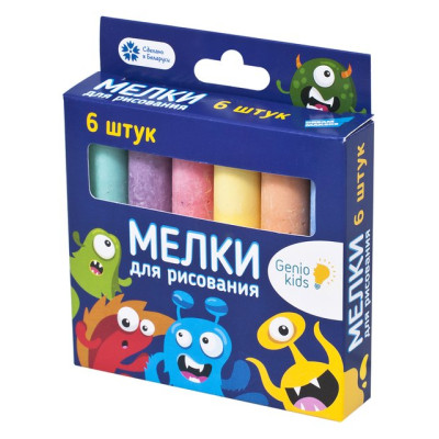 GENIO KIDS-ART Мелки для рисования/уп35 MLB06 GENIO KIDS-ART Мелки для рисования/уп35 MLB06