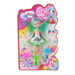Кукла фея 19 см с крыльями, акс. в ассорт. 2шт, на блистере Тутти в кор.2*198шт