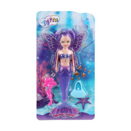 Кукла русалка 20 см, с крыльями, акс., светится хвост, блист. Тутти в кор. 2*264шт