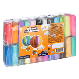 GENIO KIDS-ART Набор для детской лепки "Лёгкий пластилин 24 цвета"/уп18 TA1726 GENIO KIDS-ART Набор для детской лепки "Лёгкий пластилин 24 цвета"/уп18 TA1726