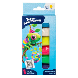 GENIO KIDS-ART Набор для детской лепки «Тесто-пластилин 6 цветов»/уп38 TA1090 GENIO KIDS-ART Набор для детской лепки «Тесто-пластилин 6 цветов»/уп38 TA1090